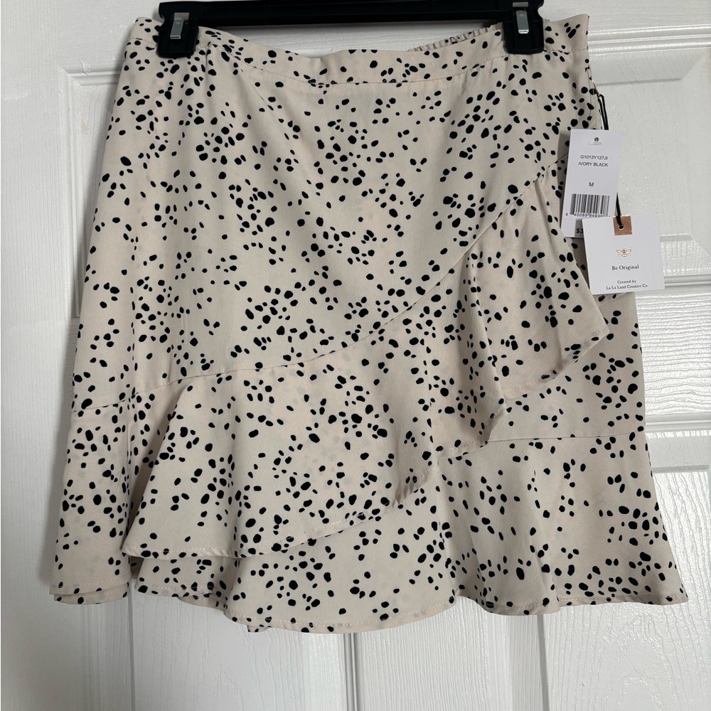 Polka Dot Cream Skirt
